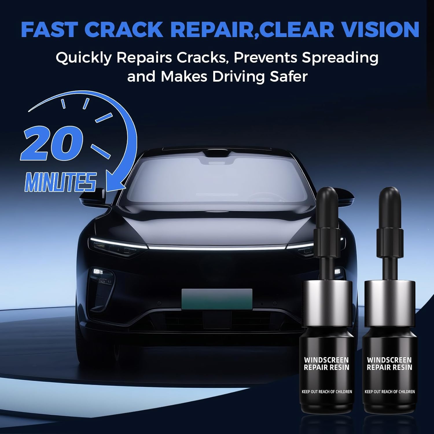 1 + 1 GRATIS - Kit Reparare Parbriz Auto