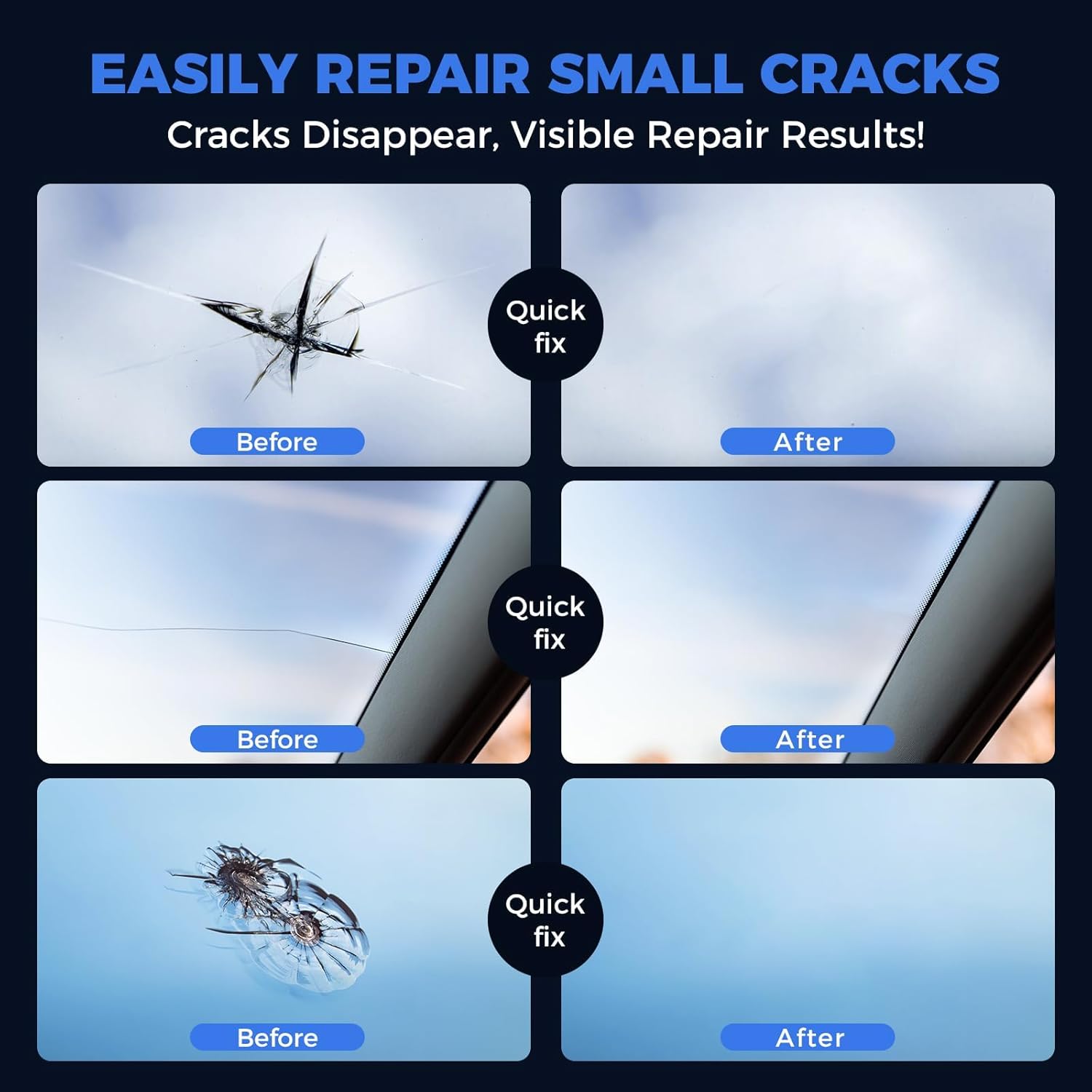 1 + 1 GRATIS - Kit Reparare Parbriz Auto